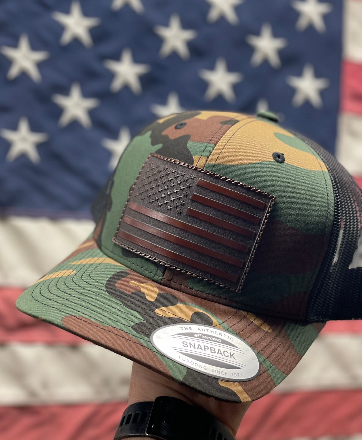 American Flag Snapback